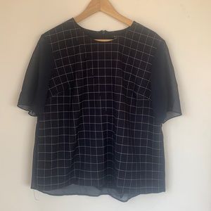 Armani exchange short sleeve business blouse